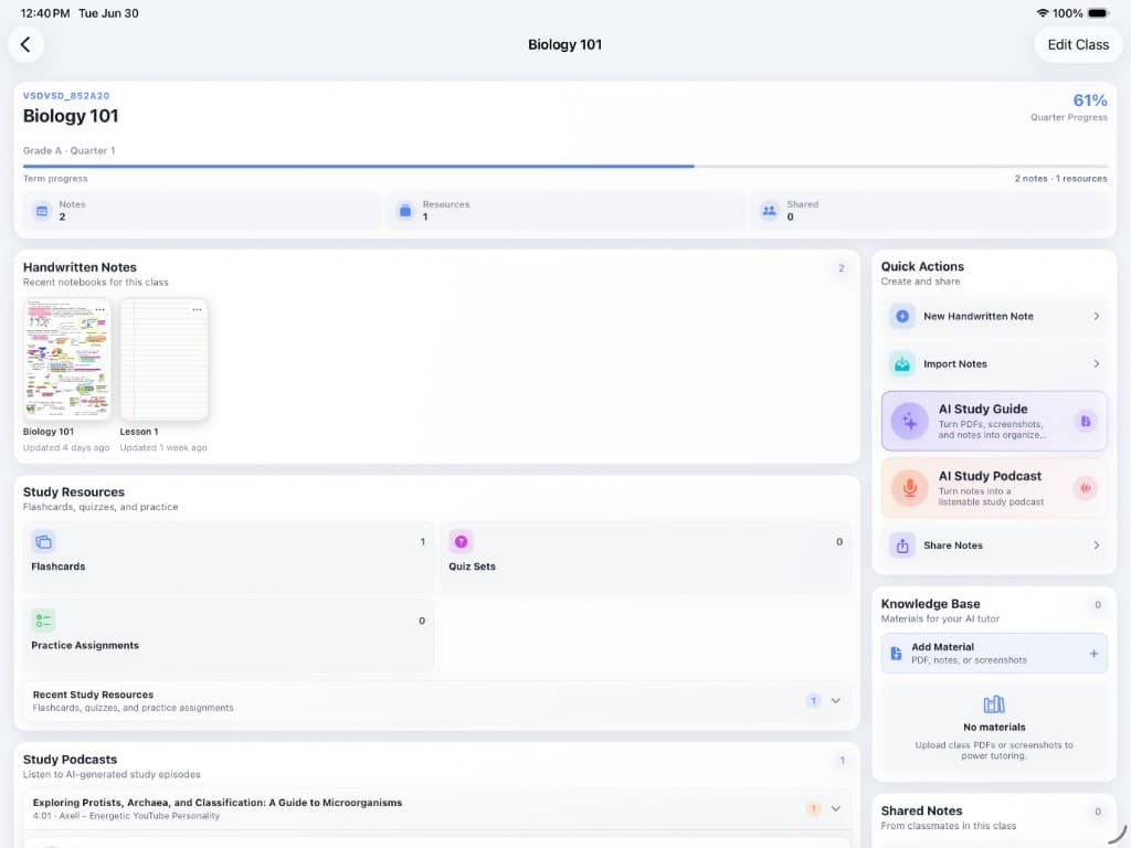 Scholars Notes app screenshot