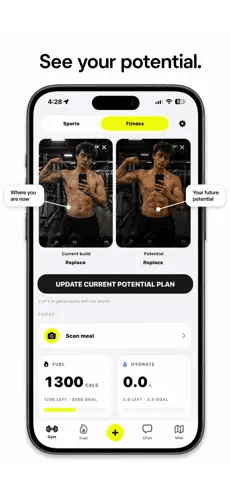 Ballr physique potential comparing current build with future potential